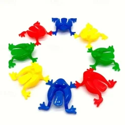 100pcs Jumping Frog Bouncing Restless Toys, Novel Toys, Favored For Parties, Creative Small Gifts, Holiday Accessories, Party Supplies, Birthday Christmas Halloween Thanksgiving Gift