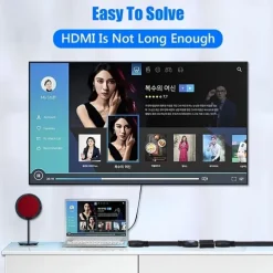 2PCS 4K HDMI Extender Female To Female Converter Extension Adapter For Monitor Display Laptop PS4/3 PC TV Hdmi Cable Extension