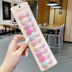 10pcs Kids Girls' Hair Accessories Party Halloween Floral 13# Ball Animal 10-piece Set 10# Grape Pumpkin 10-piece set