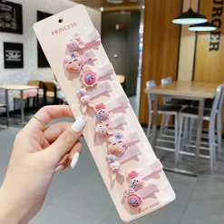 10pcs Kids Girls' Hair Accessories Party Halloween Floral 13# Ball Animal 10-piece Set 10# Grape Pumpkin 10-piece set