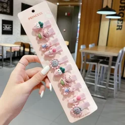 10pcs Kids Girls' Hair Accessories Party Halloween Floral 13# Ball Animal 10-piece Set 10# Grape Pumpkin 10-piece set