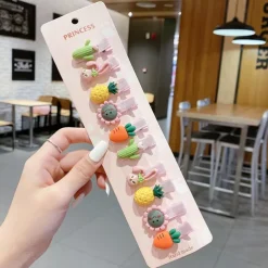 10pcs Kids Girls' Hair Accessories Party Halloween Floral 13# Ball Animal 10-piece Set 10# Grape Pumpkin 10-piece set