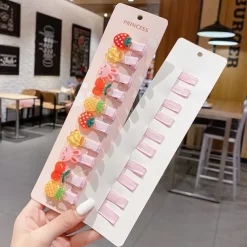 10pcs Kids Girls' Hair Accessories Party Halloween Floral 13# Ball Animal 10-piece Set 10# Grape Pumpkin 10-piece set