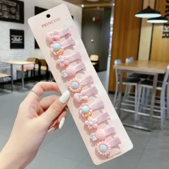 10pcs Kids Girls' Hair Accessories Party Halloween Floral 13# Ball Animal 10-piece Set 10# Grape Pumpkin 10-piece set