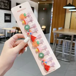 10pcs Kids Girls' Hair Accessories Party Halloween Floral 13# Ball Animal 10-piece Set 10# Grape Pumpkin 10-piece set