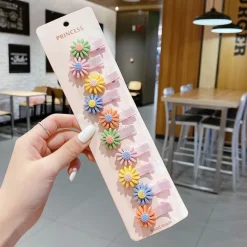 10pcs Kids Girls' Hair Accessories Party Halloween Floral 13# Ball Animal 10-piece Set 10# Grape Pumpkin 10-piece set