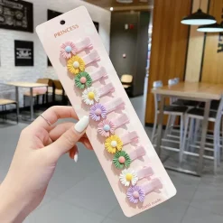 10pcs Kids Girls' Hair Accessories Party Halloween Floral 13# Ball Animal 10-piece Set 10# Grape Pumpkin 10-piece set