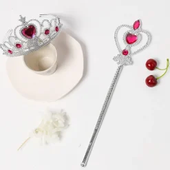 2pcs Kids Girls' Hair Accessories Sweet Heart Heart Pink Red