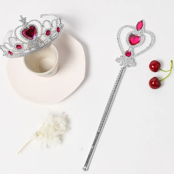 2pcs Kids Girls' Hair Accessories Sweet Heart Heart Pink Red