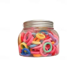 100pcs Kids Girls' Hair Accessories Sweet Casual Daily Solid Color [Free jar] Sweet cool black [about 100 sticks] [Free jar] Colorful [About 100 pieces]