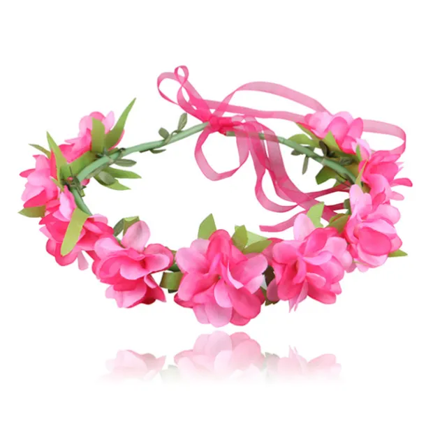 1pcs Kids Girls' Hair Accessories Active Sweet Party Birthday Floral Floral Style Yellow Pink