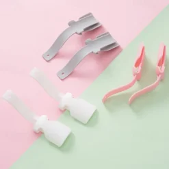 2pcs Lazy Shoes Helper, Sock Slider Handled Shoe Horn Shoe Lifting Helper, for Seniors Elderly Disabled Plastic Shoehorn Fits All Shoes