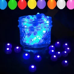 50pcs Led Balloon Light Small Led Light Round Led Ball Light Suitable for Balloon Birthday Party Activities Fun Indoor and Outdoor Wedding Decoration Supplies