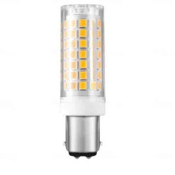 2Pcs LED Bulbs BA15D/B15/B15D 6W 100W Equivalent to a Halogen Bulb JCD Type T3/T4 B15 Double Connection 220V