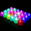 24/50pcs LED Electronic Candle Lamp, Round White Shell Nightlight, Small LED Light, For Valentine's Day, Christmas, Various Holiday Decoration