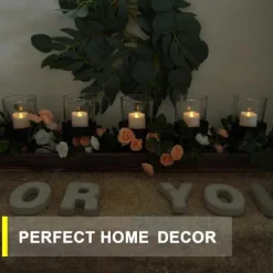 12pcs LED Flameless Timer Candles Long Lasting Battery Operated Tea Lights for Christmas Halloween Wedding Table Decorations Warm White