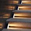 2pcs LED Groud Lights Solar Step Lights Outdoor Stair Lights LED Lens Design Super Bright IP67 Waterproof Anti-theft Stair Light Decor Lighting For Garden Deck Garden Lamp