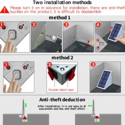 2pcs LED Groud Lights Solar Step Lights Outdoor Stair Lights LED Lens Design Super Bright IP67 Waterproof Anti-theft Stair Light Decor Lighting For Garden Deck Garden Lamp