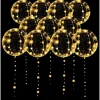 10PCS LED Light up Balloon LED String Lights 16” Colorful Luminous Prom Decorations Balloons Lights for Wedding, Party, Birthday & Room Decor