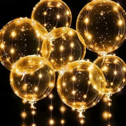 10PCS LED Light up Balloon LED String Lights 16” Colorful Luminous Prom Decorations Balloons Lights for Wedding, Party, Birthday & Room Decor