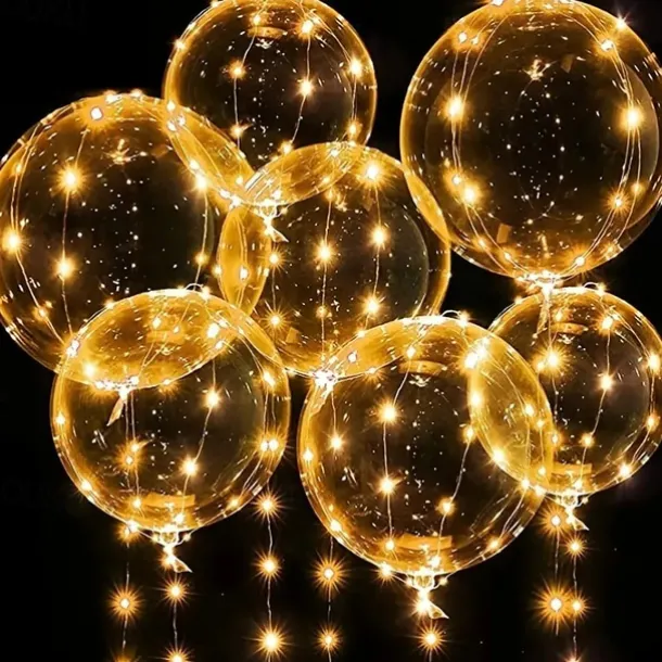 10PCS LED Light up Balloon LED String Lights 16” Colorful Luminous Prom Decorations Balloons Lights for Wedding, Party, Birthday & Room Decor