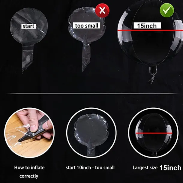 10PCS LED Light up Balloon LED String Lights 16” Colorful Luminous Prom Decorations Balloons Lights for Wedding, Party, Birthday & Room Decor