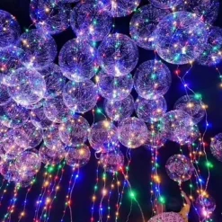 10PCS LED Light up Balloon LED String Lights 16” Colorful Luminous Prom Decorations Balloons Lights for Wedding, Party, Birthday & Room Decor