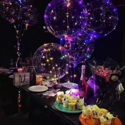 10PCS LED Light up Balloon LED String Lights 16” Colorful Luminous Prom Decorations Balloons Lights for Wedding, Party, Birthday & Room Decor