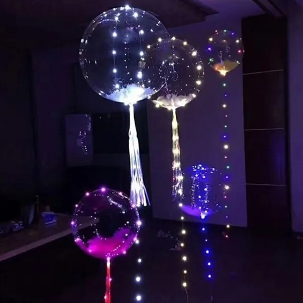 10PCS LED Light up Balloon LED String Lights 16” Colorful Luminous Prom Decorations Balloons Lights for Wedding, Party, Birthday & Room Decor