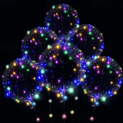 10PCS LED Light up Balloon LED String Lights 16” Colorful Luminous Prom Decorations Balloons Lights for Wedding, Party, Birthday & Room Decor