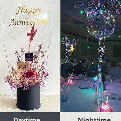 10PCS LED Light up Balloon LED String Lights 16” Colorful Luminous Prom Decorations Balloons Lights for Wedding, Party, Birthday & Room Decor