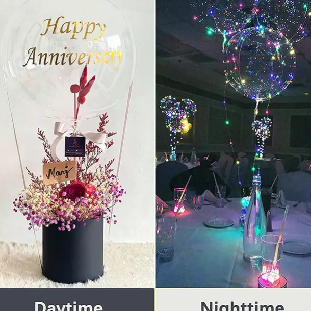 10PCS LED Light up Balloon LED String Lights 16” Colorful Luminous Prom Decorations Balloons Lights for Wedding, Party, Birthday & Room Decor