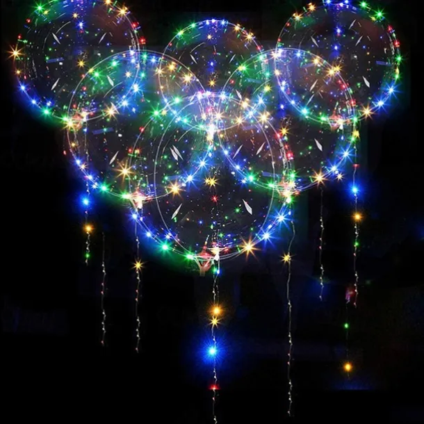 10PCS LED Light up Balloon LED String Lights 16” Colorful Luminous Prom Decorations Balloons Lights for Wedding, Party, Birthday & Room Decor