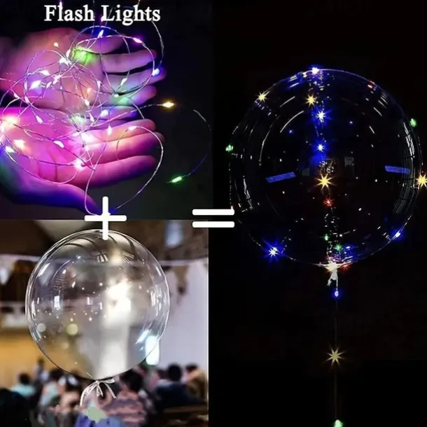 10PCS LED Light up Balloon LED String Lights 16” Colorful Luminous Prom Decorations Balloons Lights for Wedding, Party, Birthday & Room Decor