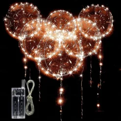 10PCS LED Light up Balloon LED String Lights 16” Colorful Luminous Prom Decorations Balloons Lights for Wedding, Party, Birthday & Room Decor