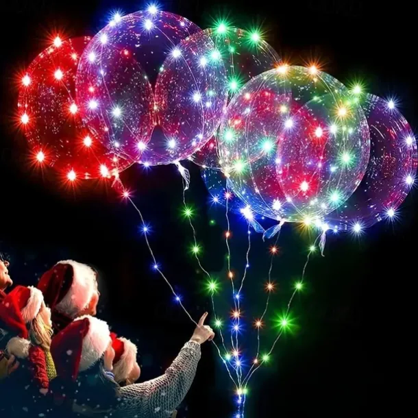10PCS LED Light up Balloon LED String Lights 16” Colorful Luminous Prom Decorations Balloons Lights for Wedding, Party, Birthday & Room Decor