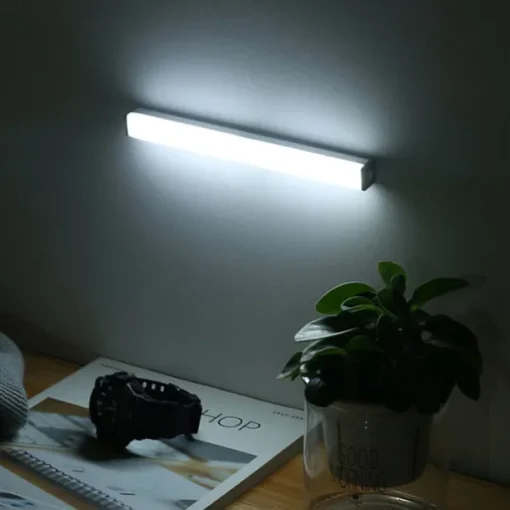 2pcs 10LED PIR Motion Sensor Night Lamp USB Charging Human Body Automatic Sensing Night Light Cabinet Wardrobe Wall Light Stair Bedroom Lighting Smart Light Sensing Night Light
