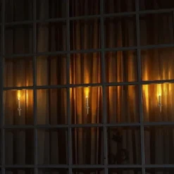 6pcs LED Taper Candles Flame Led Electronic Candle Warm Yellow Light with Suction Cups for Christmas Holidays New Year Window Fireplace Decoration for Halloween