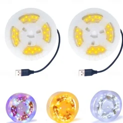 2pcs 20M LED String Lights, USB Fairy String Lights 400 LEDs Warm White, White, Blue Outdoor for Christmas Flexible Decoration