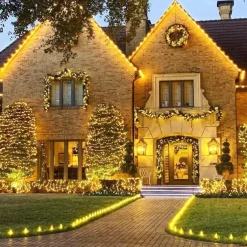 2pcs 20M LED String Lights, USB Fairy String Lights 400 LEDs Warm White, White, Blue Outdoor for Christmas Flexible Decoration