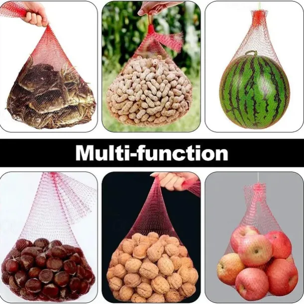 100pcs Melon Hammock Watermelon Nets Heavy Duty Watermelon Net for Garden Melon Net for Trellis Vertical Garden Growing Honeydew Melon Nets with Drawstring