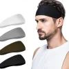 4PCS Men's Sports Headband Sweatband Sports Workout Track and Field Headband Elastic Moisture-wicking Unisex Headband Headband