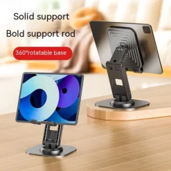 1PCS Metal Cell Phone Holder Multi-functional Folding Cell Phone Holder Support For iPhone Xiaomi Phone 360 Rotating Holder
