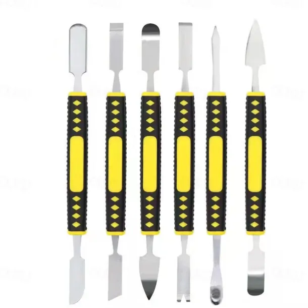 6pcs Metal Crowbar Set, Small Metal Spudgers, Opening Pry Tools, Disassembly Tools For Mobile Phones And Digital Home Appliances