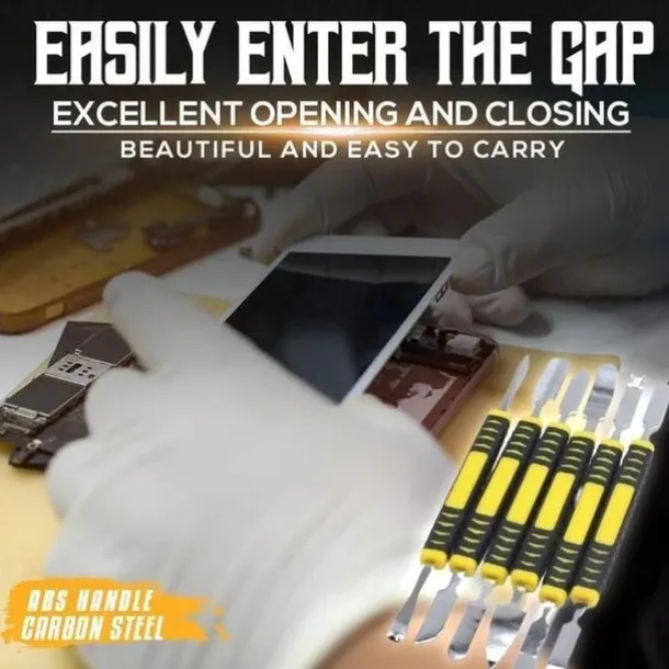 6pcs Metal Crowbar Set, Small Metal Spudgers, Opening Pry Tools, Disassembly Tools For Mobile Phones And Digital Home Appliances