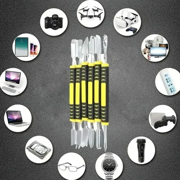 6pcs Metal Crowbar Set, Small Metal Spudgers, Opening Pry Tools, Disassembly Tools For Mobile Phones And Digital Home Appliances
