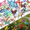 20pcs Metal Wire Butterfly Plant Stakes Garden Decor Butterfly Stakes Outdoor Yard Planter Flower Pot Bed Yard Garden Lawn Decor