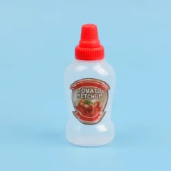 4pcs Mini Condiment Squeeze Bottles 40ml Honey/Ketchup/Soy Sauce/Salad Dressing Dispensers Lunchbox Squeezable Containers Jars