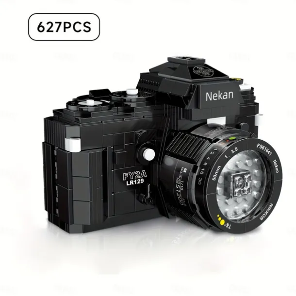 627pcs Miniature Building Blocks SLR Digital Camera Small Particles Building Blocks Creative Three-dimensional Model Gift For Boy Halloween/Thanksgiving Day/Christmas gift