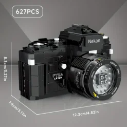 627pcs Miniature Building Blocks SLR Digital Camera Small Particles Building Blocks Creative Three-dimensional Model Gift For Boy Halloween/Thanksgiving Day/Christmas gift